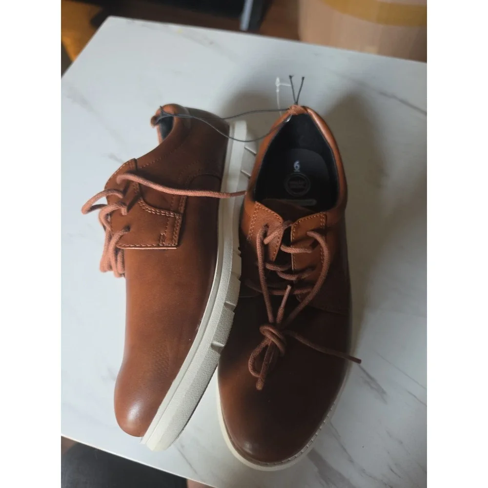 Mens Brown Wonder Nation Dress Shoes - SIZE 6 NWT